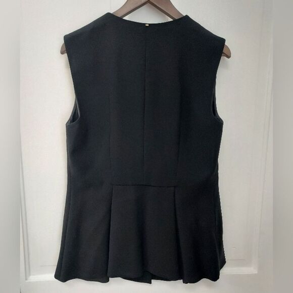 Sportmax Viscose Blend Black Double Breasted Peplum Blazer Vest 12 - Picture 3 of 16